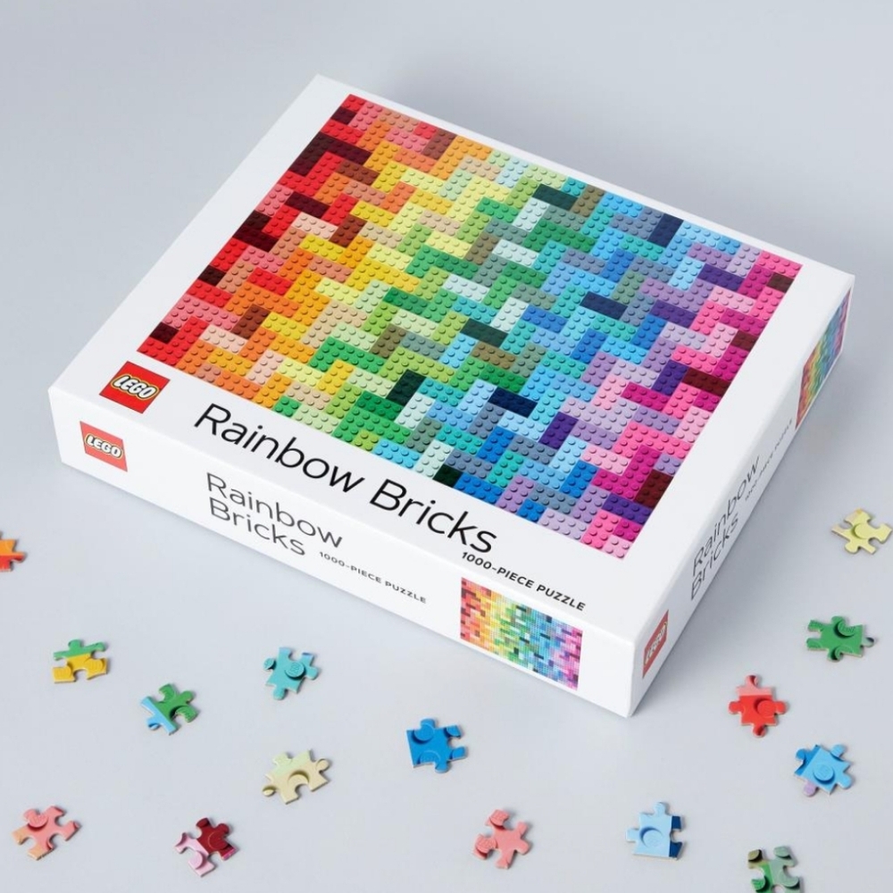 Lego Rainbow bricks 1000-piece puzzle